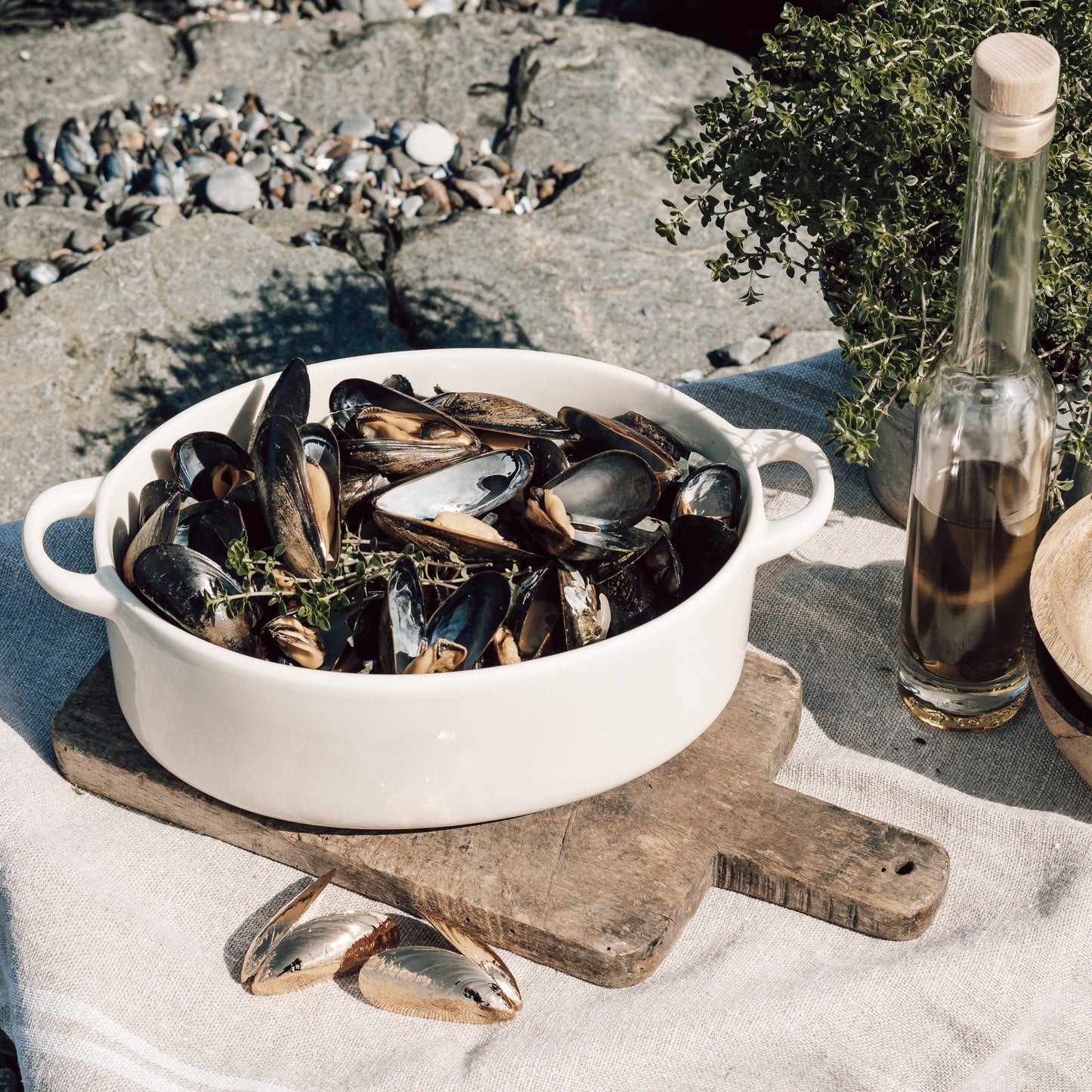 Mussel Cutlery - Gold Plated