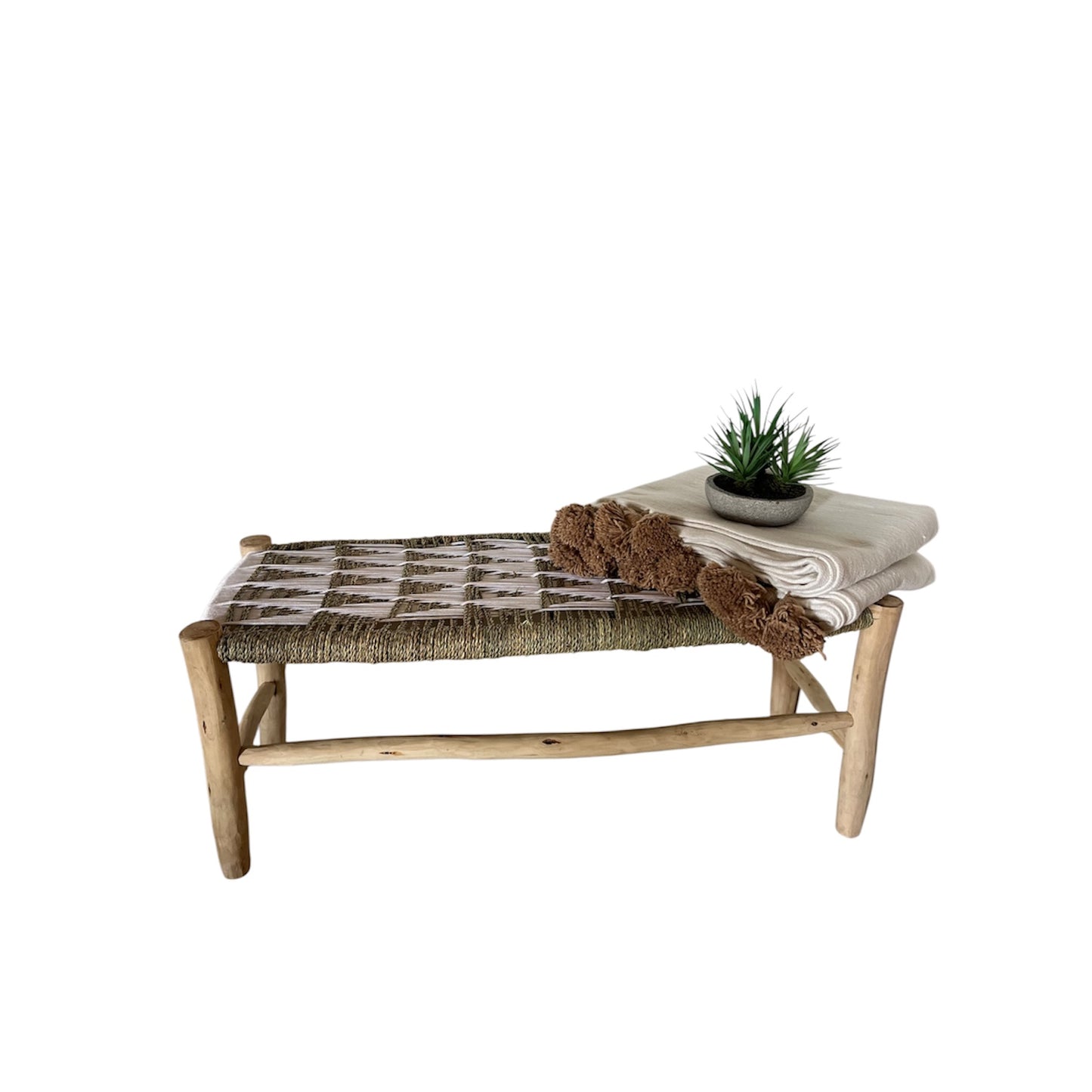 Meknes Bench - White