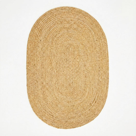 Natural Jute Oval Rug 200x300cm