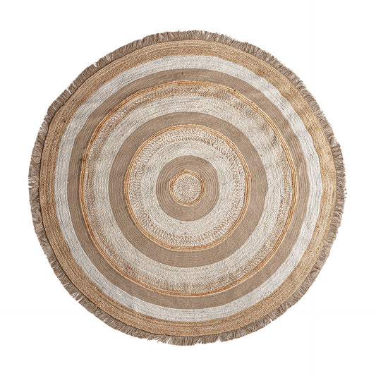 Fringe Jute Rug 220x220cm