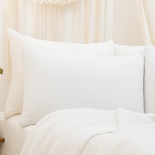 Muslin Pillowcase - White