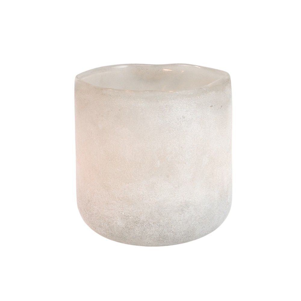 Frosted Votive - White