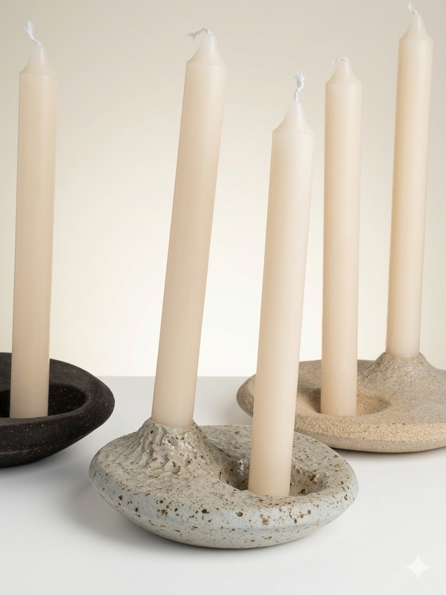 Eclipse Collection - Double Candle Holder