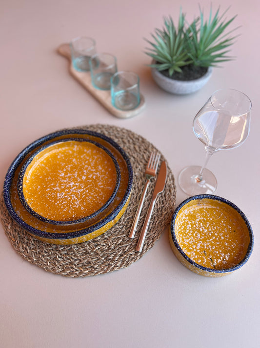 Azrou Dinnerware - Cobalt Sun