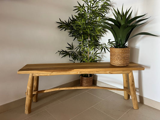Raw Teak Bench