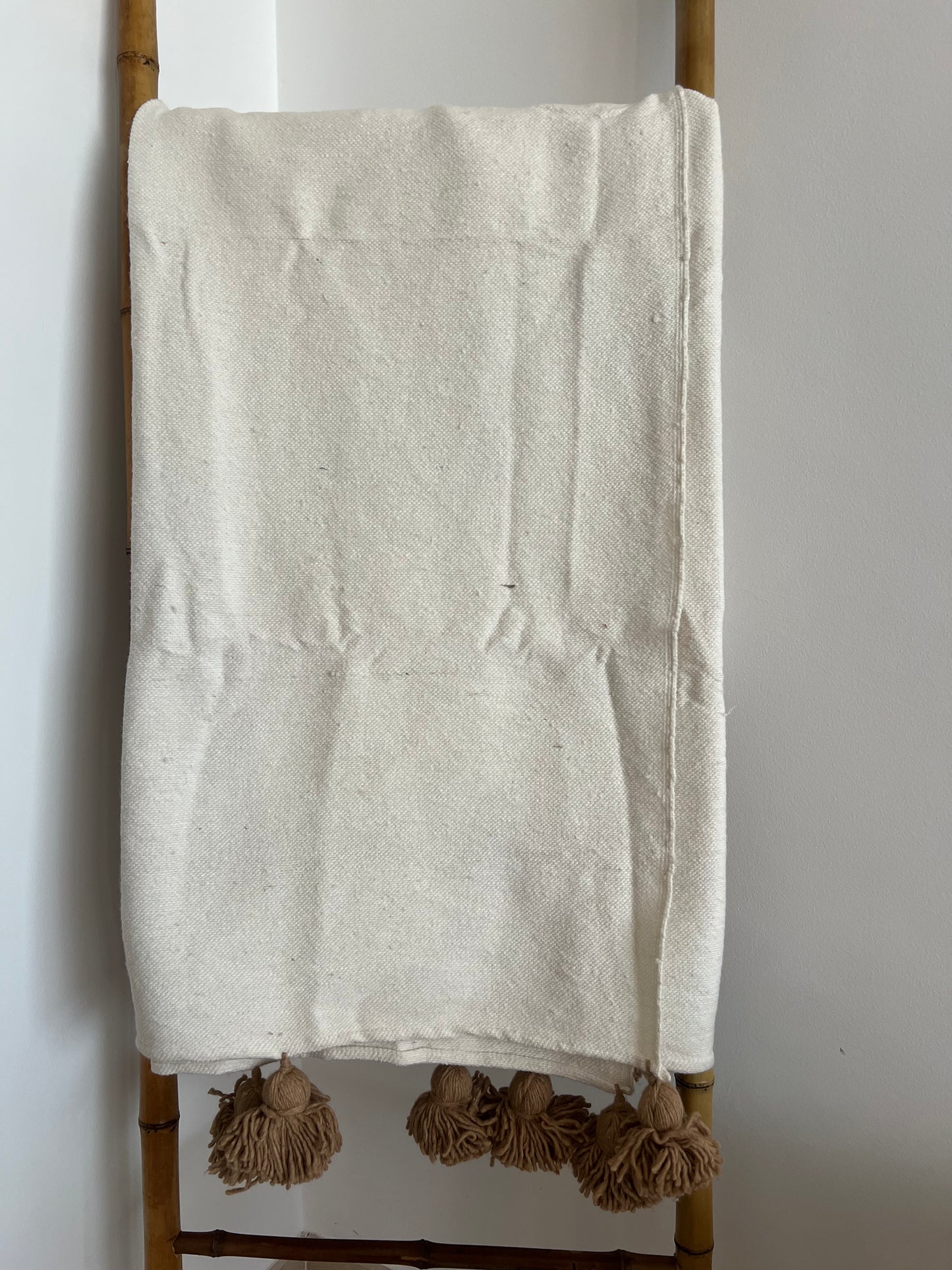 The Tassel Throw - Off White