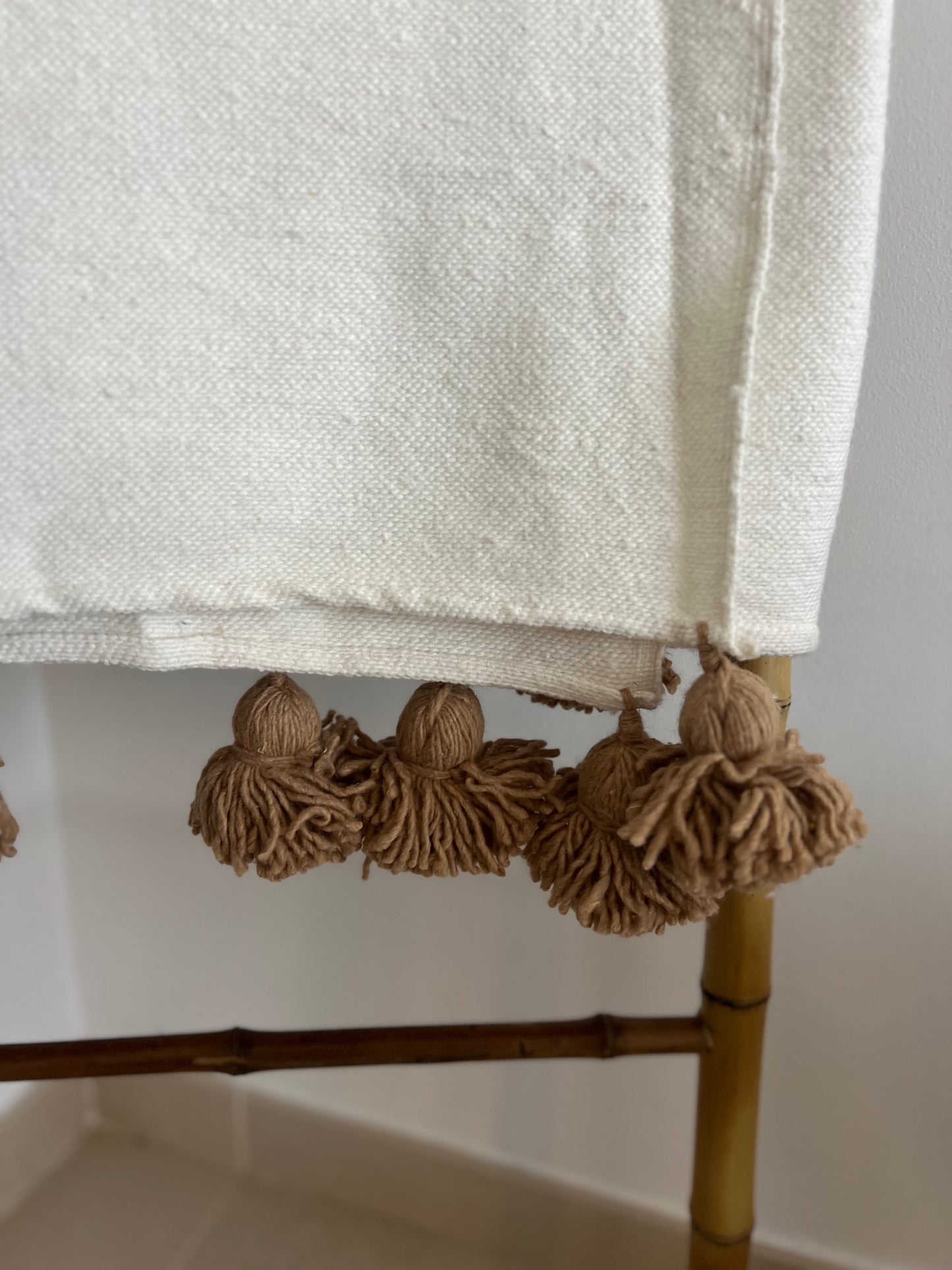 The Tassel Throw - Off White