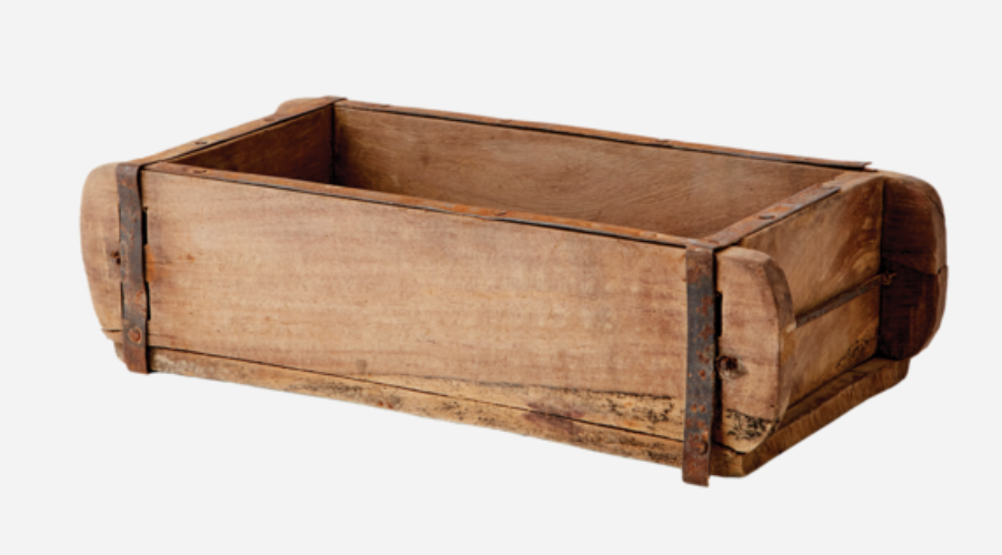 Caja de almacenaje vintage - Natural
