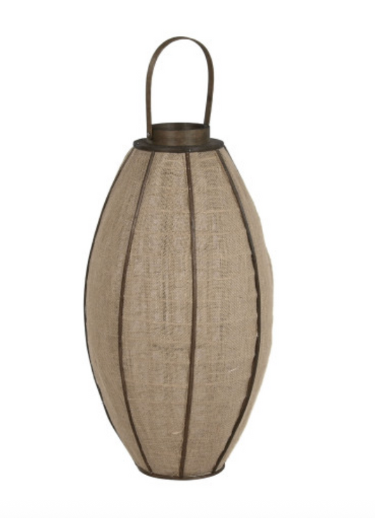 Jute & Bamboo Lantern - Medium