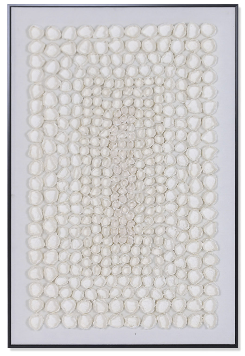 Papier Mache Artwork - Black Frame